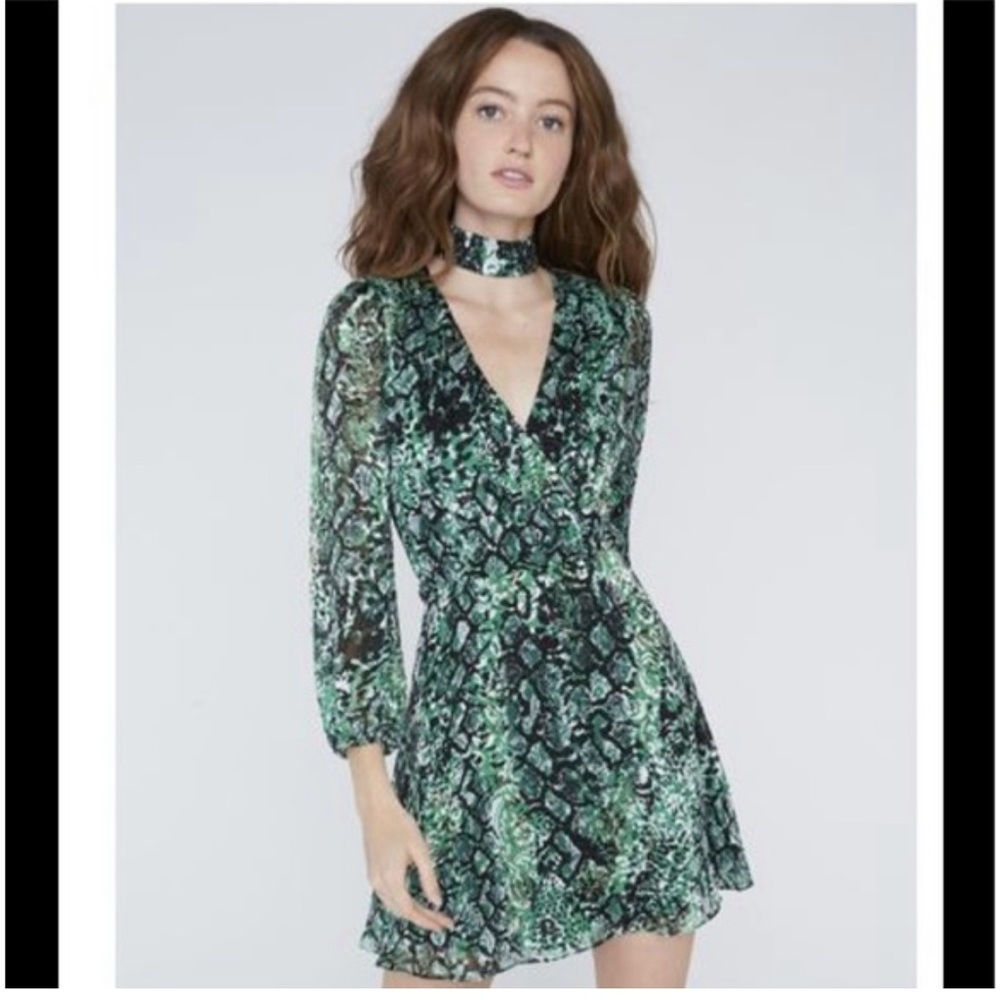 Alice and Olivia Snakeskin dress